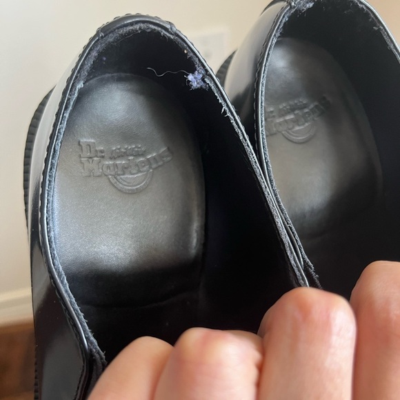 Dr.Martens Rosyna Black Leather Slip-on Shoes - Picture 7 of 15